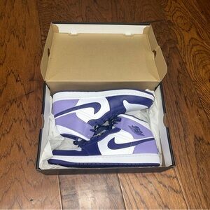 Air Jordan 1 mid men’s sky j purple sneakers